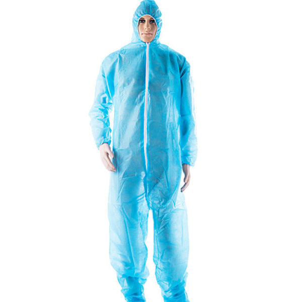 Disposable Hooded Coveralls with Zipper for Bulk Supply
