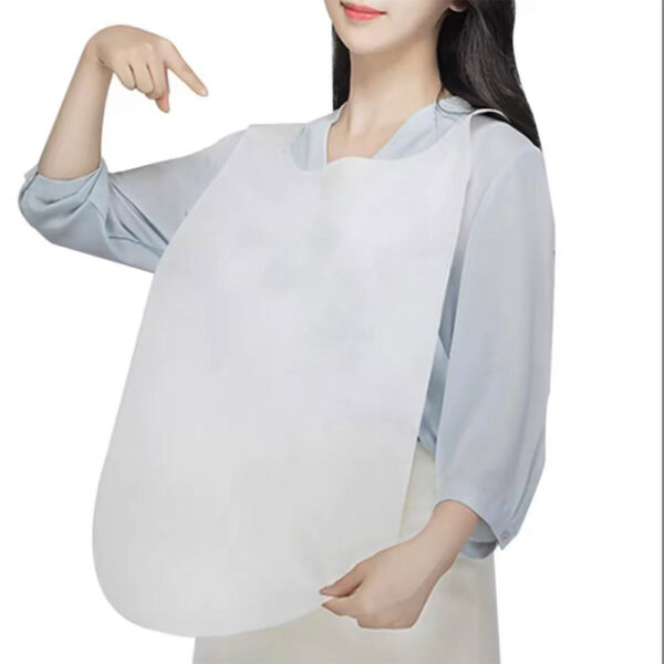 Disposable Nonwoven Bib Apron with Ties for Bulk Supply Disposable Nonwoven Bib Apron with Ties for Bulk Supply