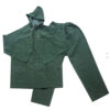 Product Title: Heavy Duty Two-Piece Hooded Rain Suit for Wholesale Supply