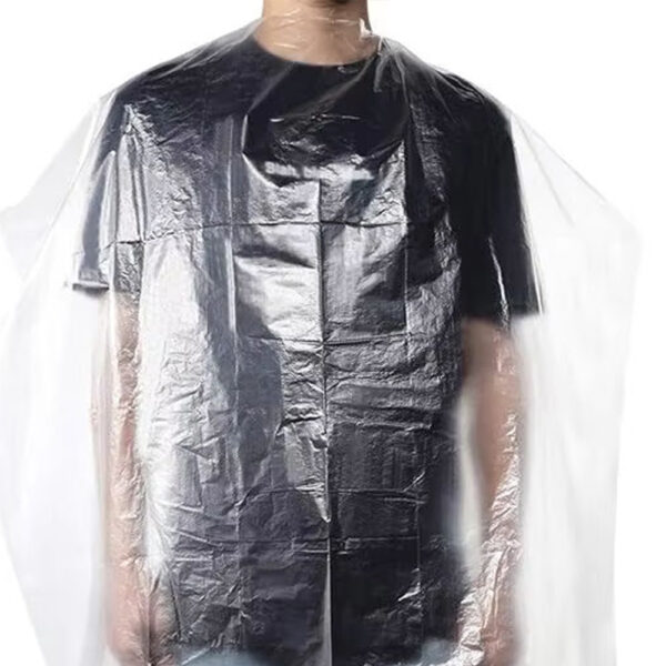 Disposable PE/CPE Hair Cutting Cape for Salon Wholesale