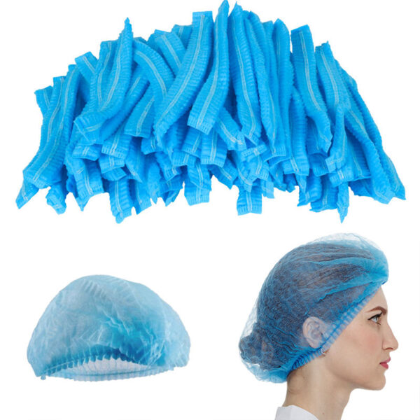 Disposable PP Nonwoven Clip Cap for Hygiene Bulk Supply Disposable PP Nonwoven Clip Cap for Hygiene Bulk Supply