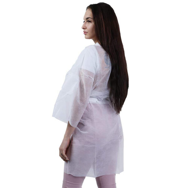 Disposable Nonwoven Kimono Gown for Bulk Wholesale Supply