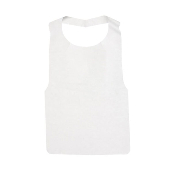 Disposable Nonwoven Bib Apron with Ties for Bulk Supply Disposable Nonwoven Bib Apron with Ties for Bulk Supply