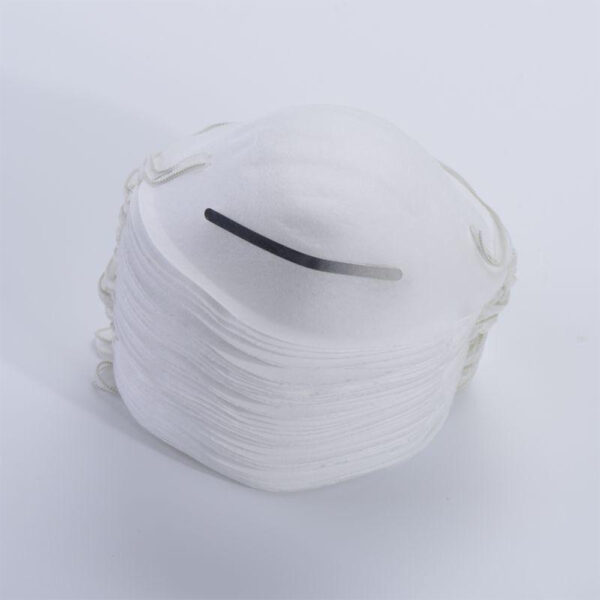 Wholesale 1-Ply PP Spunbond Cup Dust Mask with Head Strap