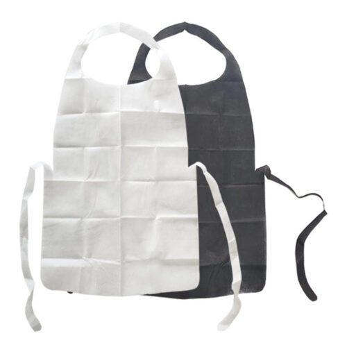 Disposable Nonwoven Bib Apron with Ties for Bulk Supply