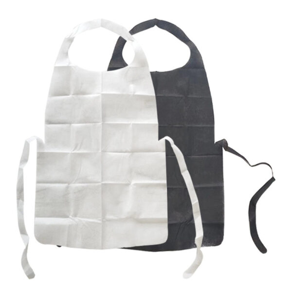Disposable Nonwoven Bib Apron with Ties for Bulk Supply Disposable Nonwoven Bib Apron with Ties for Bulk Supply