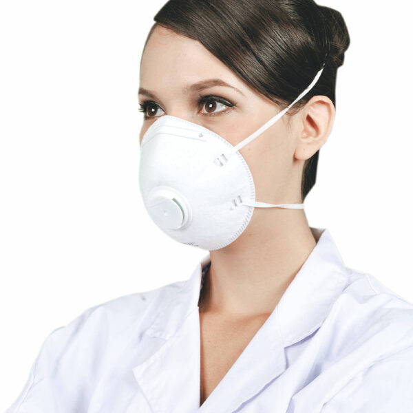 Disposable 3-Ply Cup Dust Mask with Valve for Wholesale