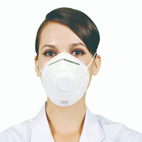 Disposable 3-Ply Cup Dust Mask with Valve for Wholesale