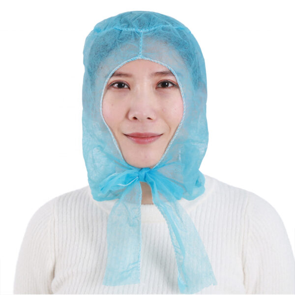 Disposable PP Astronaut Cap with Ties for Wholesale Orders Disposable PP Astronaut Cap with Ties for Wholesale Orders