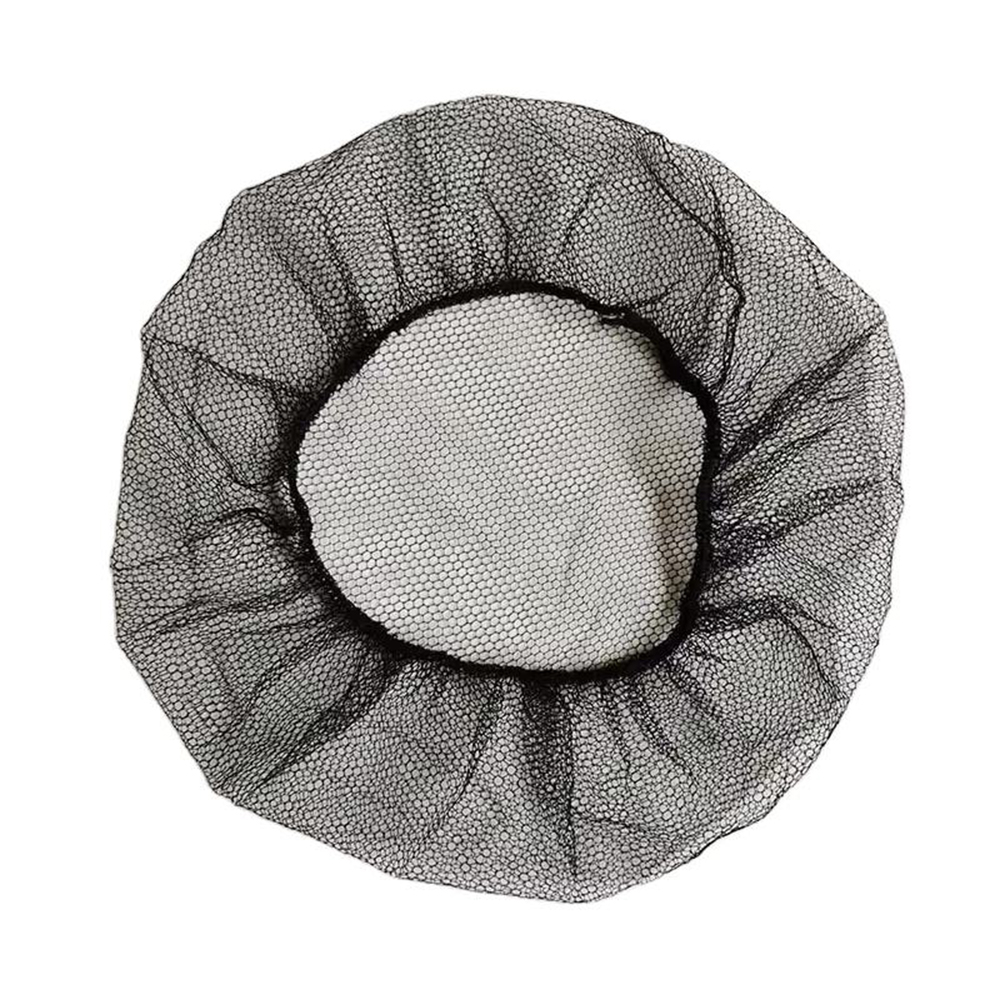 Disposable Black Nylon Hairnets for Industrial Wholesale