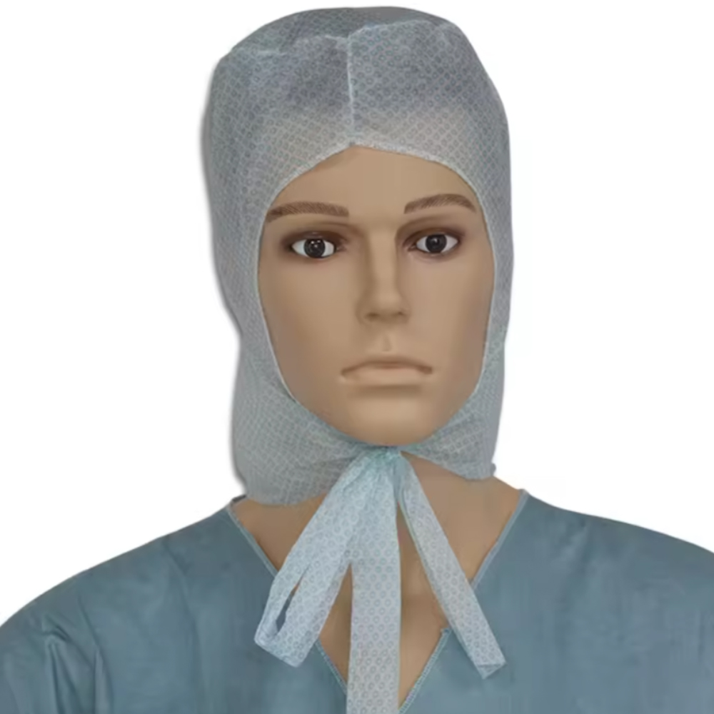 Disposable PP Astronaut Cap with Ties for Wholesale Orders