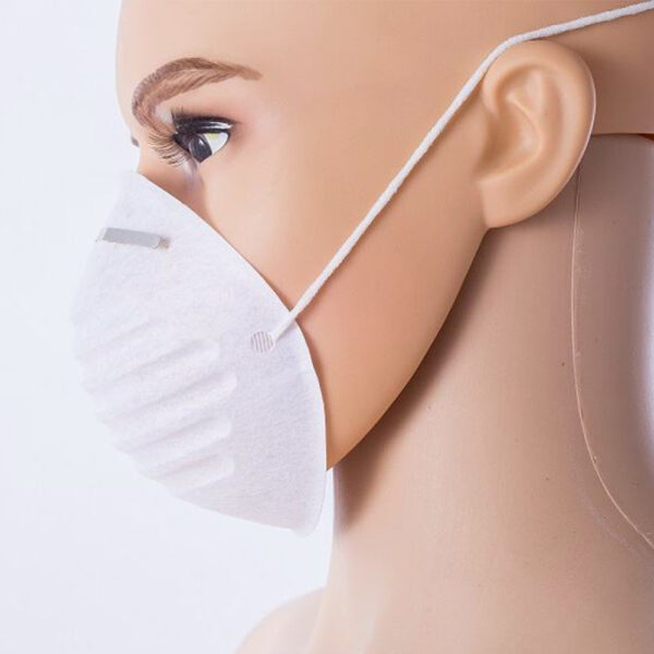 Wholesale 1-Ply PP Spunbond Cup Dust Mask with Head Strap