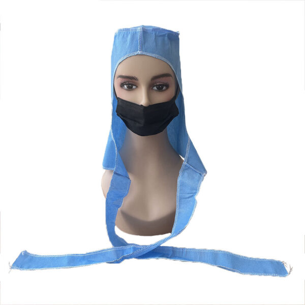 Disposable PP Astronaut Cap with Ties for Wholesale Orders Disposable PP Astronaut Cap with Ties for Wholesale Orders