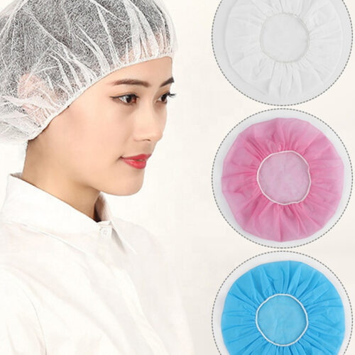 Wholesale PP Nonwoven Disposable Bouffant Caps Supplier