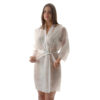 Disposable Spunlace Kimono Gown for OEM Bulk Purchasing