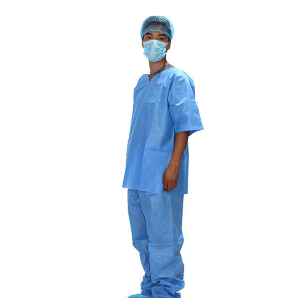 Wholesale Disposable PP SMS Scrub Suit Sets for Clinics