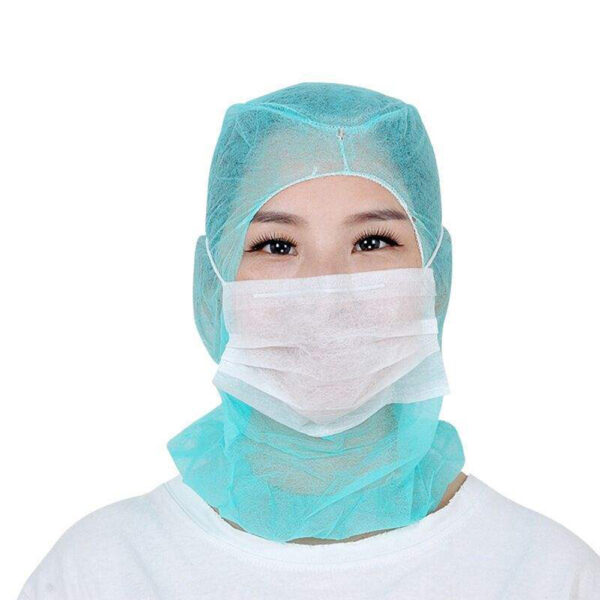 Disposable PP Astronaut Cap with Face Mask for Wholesale