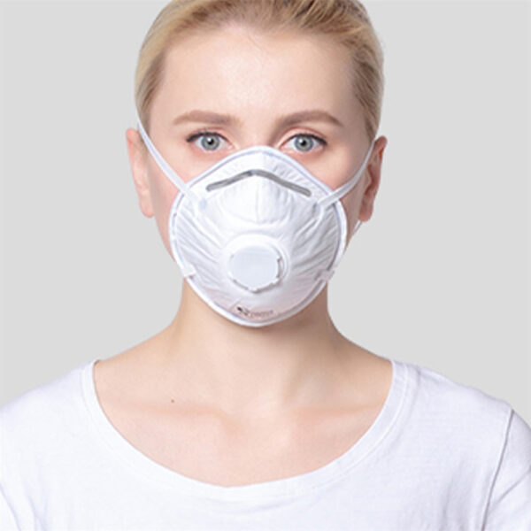 3-Ply Cup Dust Mask with Valve for Bulk Wholesale Supply 3-Ply Cup Dust Mask with Valve for Bulk Wholesale Supply