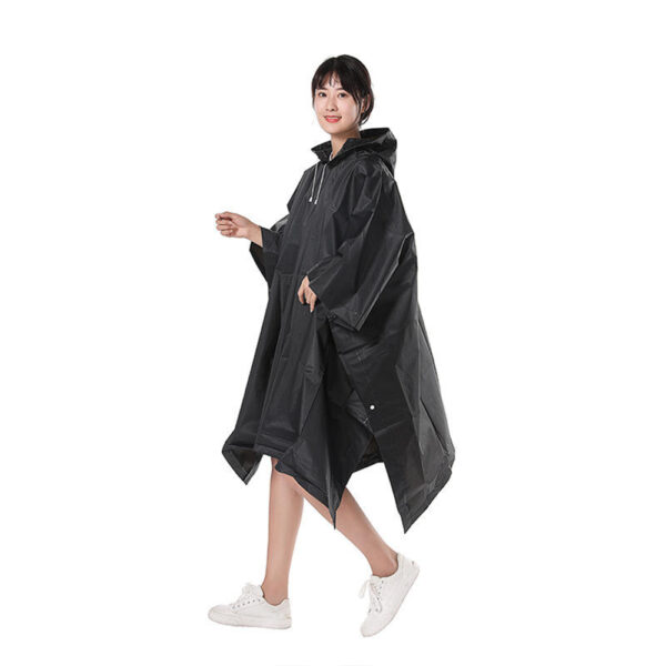 Custom PVC Hooded Rain Poncho for Wholesale Rainwear Supply