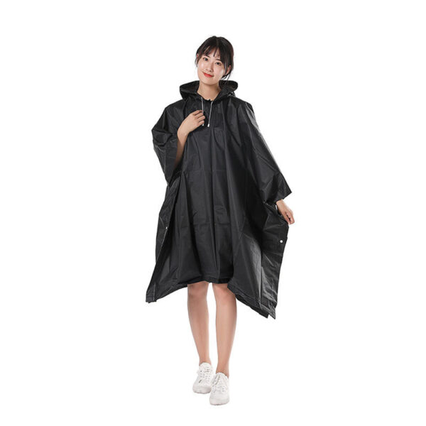 Custom PVC Hooded Rain Poncho for Wholesale Rainwear Supply