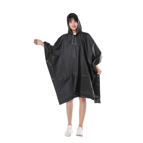 Custom PVC Hooded Rain Poncho for Wholesale Rainwear Supply
