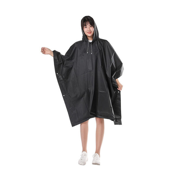 Custom PVC Hooded Rain Poncho for Wholesale Rainwear Supply