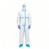 Disposable Blue Taped Hooded Coveralls for PPE Wholesale