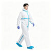 Disposable Blue Taped Hooded Coveralls for PPE Wholesale