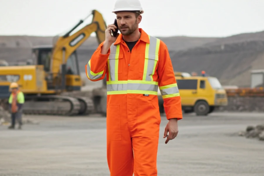 Disposable Coveralls with Reflective Tapes