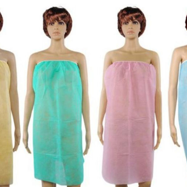 Disposable Nonwoven Spa Bathrobe Wrap for Wholesale Supply Disposable Nonwoven Spa Bathrobe Wrap for Wholesale Supply