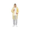 Disposable PE CPE Hooded Rain Coat for Wholesale Supply