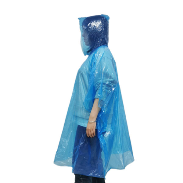 Disposable PE CPE Hooded Rain Poncho for Bulk Procurement