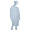 Disposable PE Plastic Lab Coat with Buttons Bulk Supply