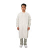 Disposable PE Plastic Lab Coat with Buttons Bulk Supply