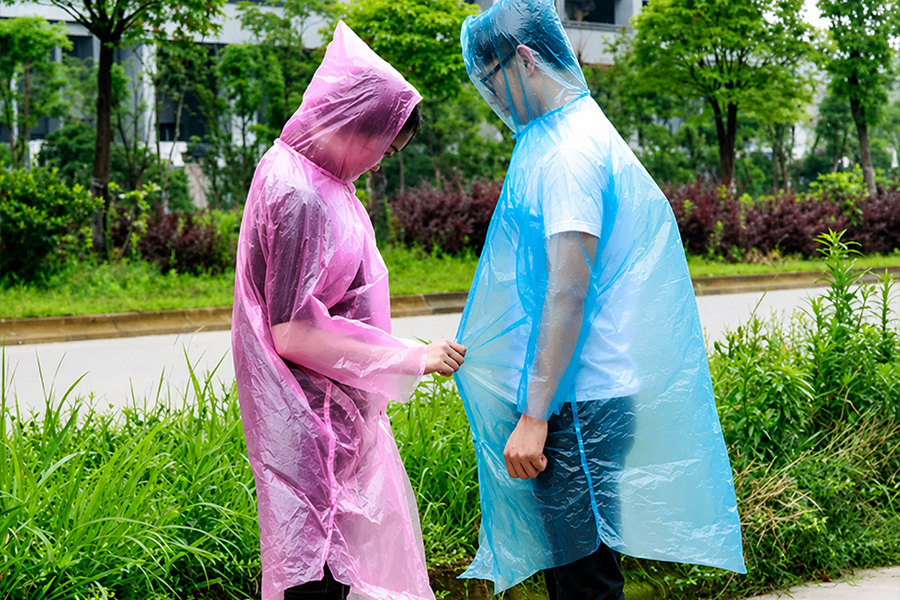 Disposable Plastic Rain Coats