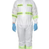 Disposable Reflective Hooded Coverall for Industrial Supply