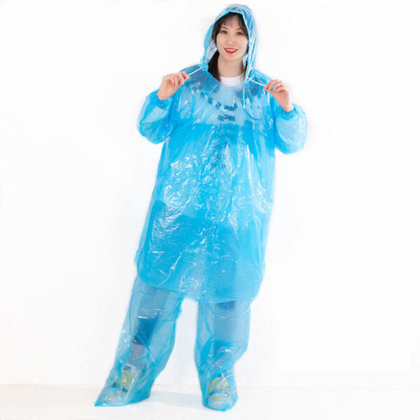 PE CPE Hooded Disposable Raincoat for Wholesale Sourcing
