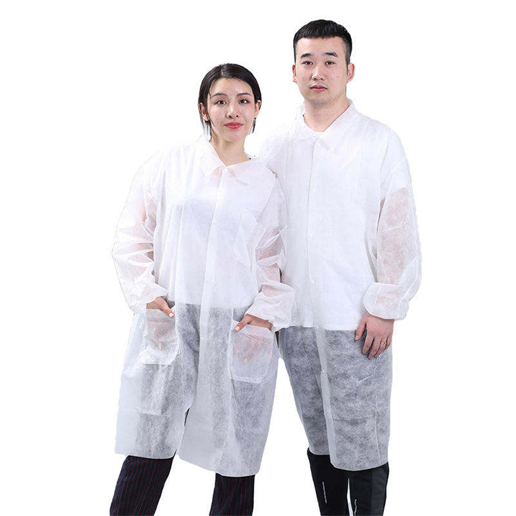 PE Disposable Plastic Lab Coat for Industrial Bulk Supply