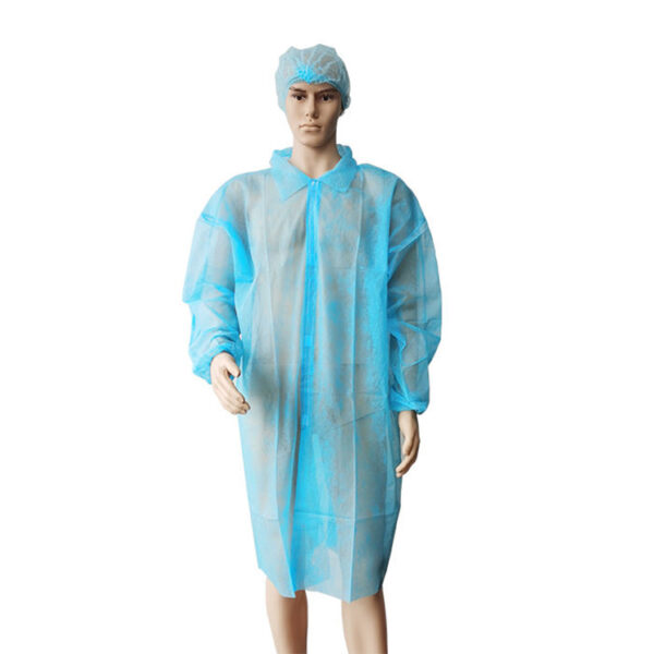 PE Disposable Plastic Lab Coat for Industrial Bulk Supply