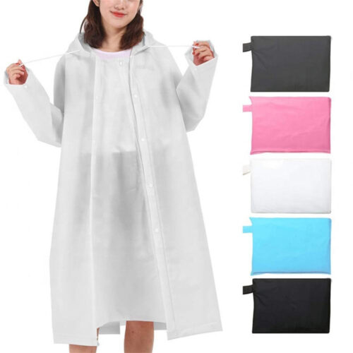Polka Dot Hooded EVA Rain Coat for Bulk Wholesale Supply