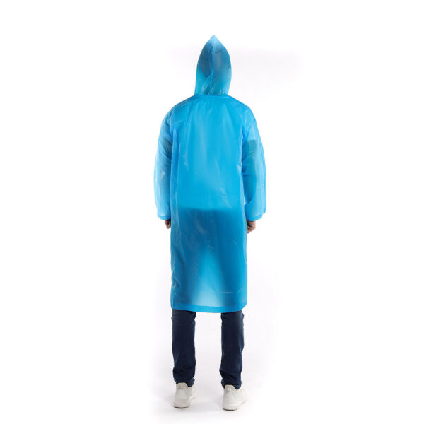 Printed Hooded EVA Rain Coat for Wholesale Distribution