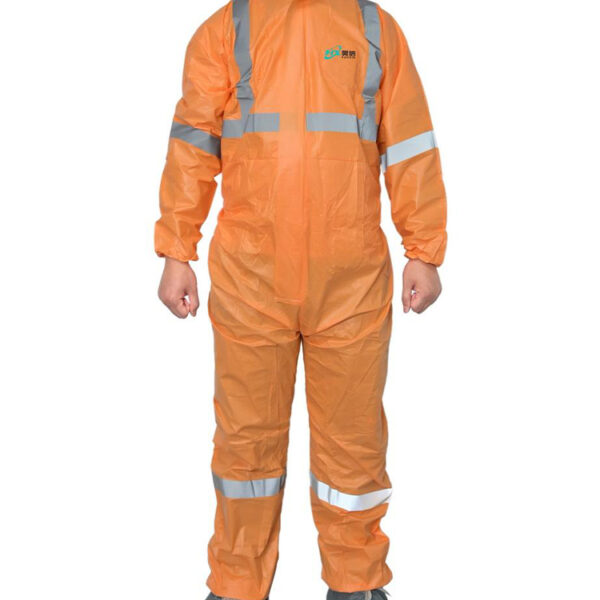Reflective Tape Disposable Coverall for Industrial Supply