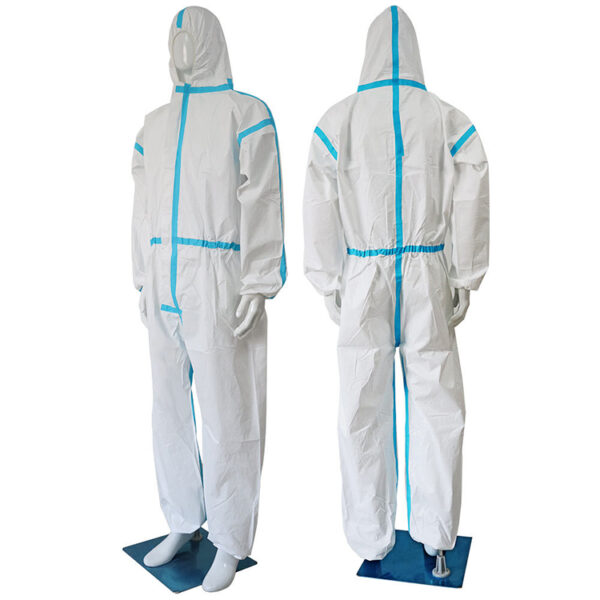 SMS Microporous Protective Coveralls for Industrial Supply