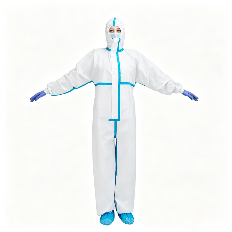 SMS Microporous Protective Coveralls for Industrial Supply