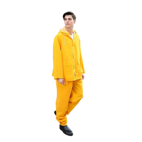 Two Piece Hooded Rain Suit for Wholesale Workwear Supply