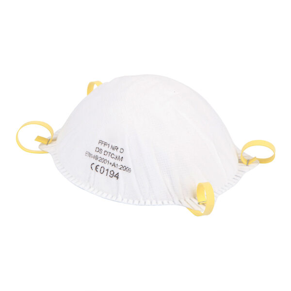 White 3-Ply Cup Dust Mask with Valve for Wholesale Supply