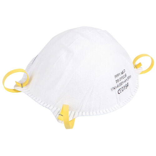 White 3-Ply Cup Dust Mask with Valve for Wholesale Supply