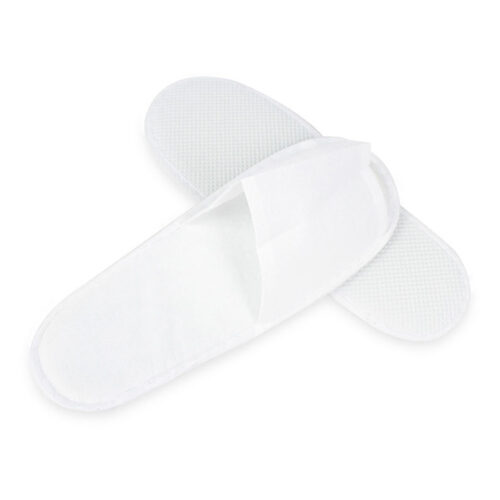 White Disposable Guest Slippers for Hotel Wholesale Supply