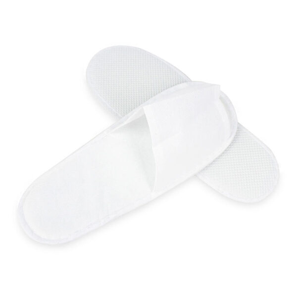 White Disposable Guest Slippers for Hotel Wholesale Supply