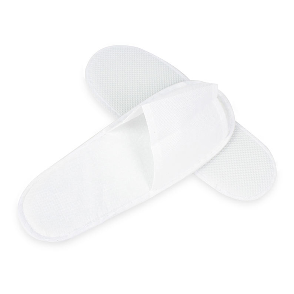 White Disposable Guest Slippers for Hotel Wholesale Supply